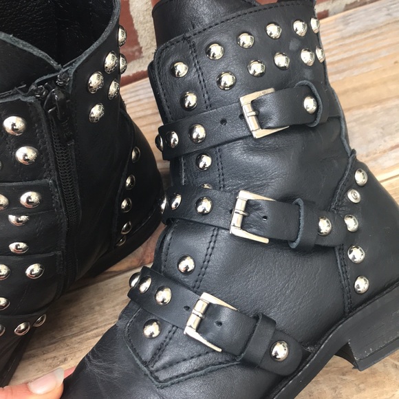 Steve Madden Mexican Leather Studded Boots - Picture 5 of 16